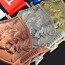 Close-up of Electroplating on medals