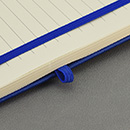 Closeup of pen holder and cover strap